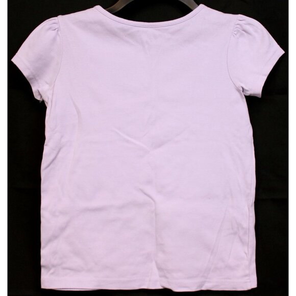 2008 Gymboree Petite Mademoiselle Shirt sz 12 Lavender Born to Shop Embroidered - Picture 3 of 3